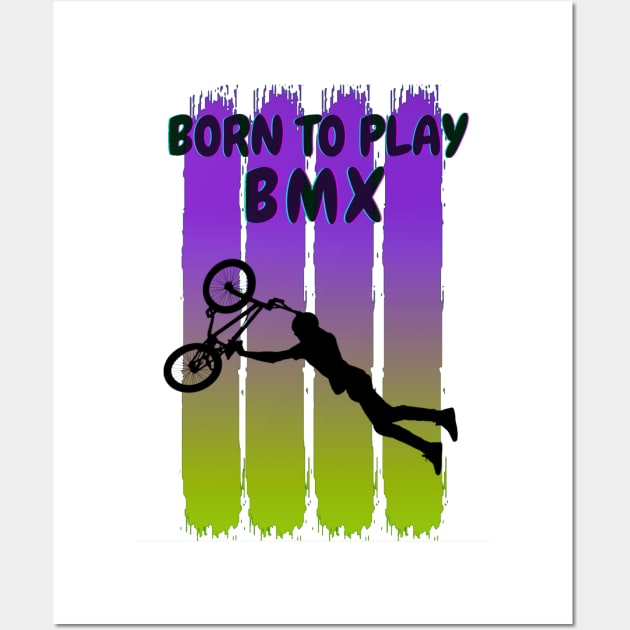 Born to play BMX Wall Art by Aspectartworks